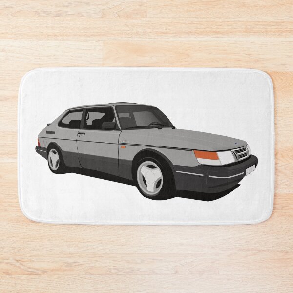 Item preview, Light gray SAAB 900 Turbo 16 Aero illustration designed and sold by knappidesign.