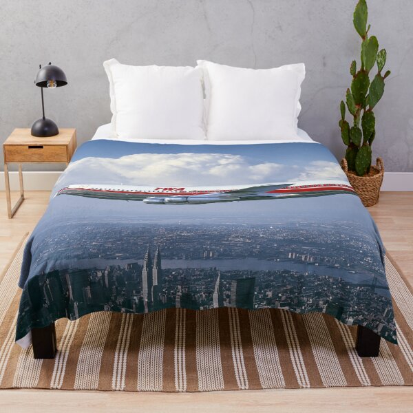Item preview, TWA Boeing 707 New York Skyline Aviation Illustration designed and sold by Skyframe Aviation.