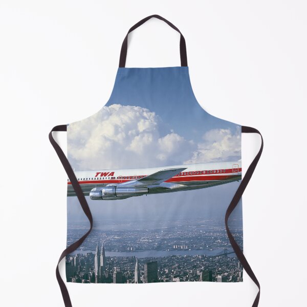 Item preview, TWA Boeing 707 New York Skyline Aviation Illustration designed and sold by Skyframe Aviation.