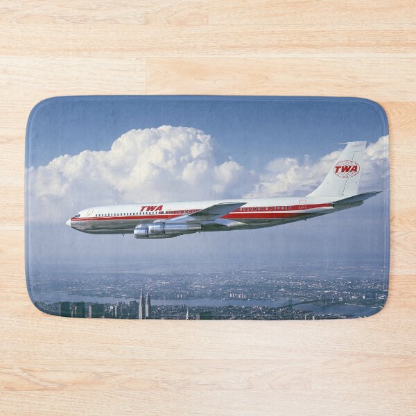 Item preview, TWA Boeing 707 New York Skyline Aviation Illustration designed and sold by Skyframe Aviation.