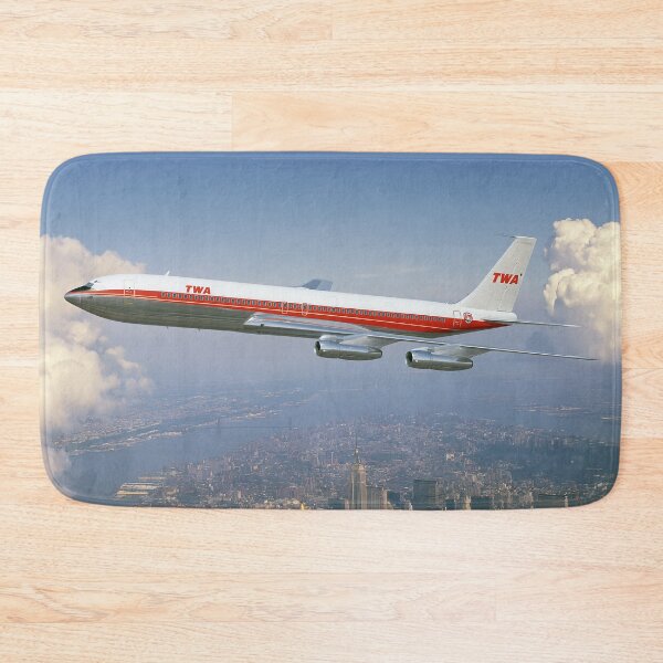 Item preview, TWA Boeing 707 Jet Age New York Aviation Illustration designed and sold by Skyframe Aviation.