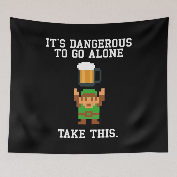 Item preview, Dangerous To Go Alone Take Beer Pixel Art designed and sold by SRIAHREGALADO.