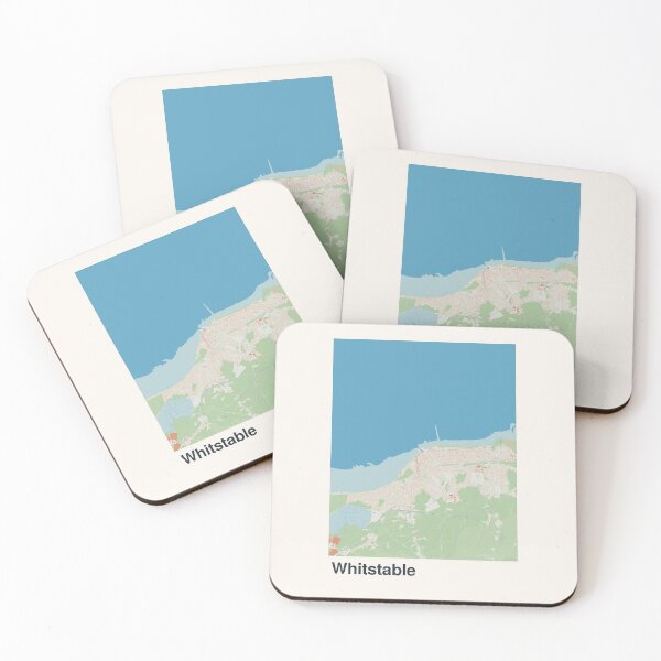 Item preview, Whitstable Minimalistic Map Art designed and sold by MapsNerd.