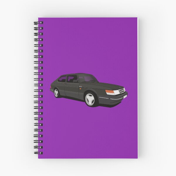 Item preview, Black Saab 900 Turbo 16 Aero illustration designed and sold by knappidesign.