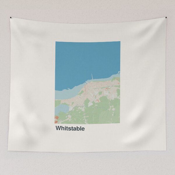 Item preview, Whitstable Minimalistic Map Art designed and sold by MapsNerd.