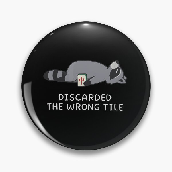 Item preview, Discarded The Wrong Tile Mahjong Raccoon designed and sold by huyongton.