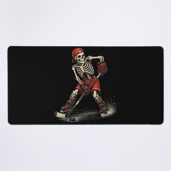 Item preview, Funny Spooky Skeleton Hockey Player Halloween Women Men designed and sold by TaraxDoolittle.