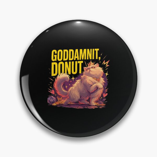 Item preview, Funny Cat Crown D20 Donut Gaming  designed and sold by burmside48.