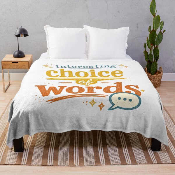 Item preview, Interesting Choice of Words Funny Sarcastic Quote Retro Typography Art designed and sold by inkoutninja.
