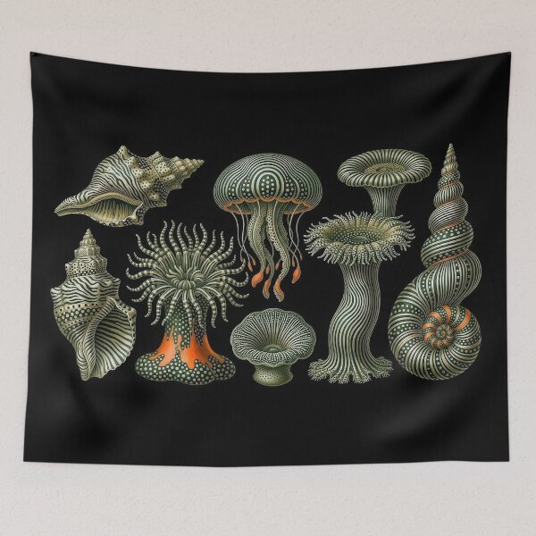 Item preview, Ernst Haeckel Sea Anemones & Spirals designed and sold by andreisky.