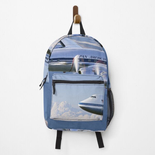 Item preview, Pan Am Constellation And 747 Coastal Formation Illustration designed and sold by Skyframe Aviation.