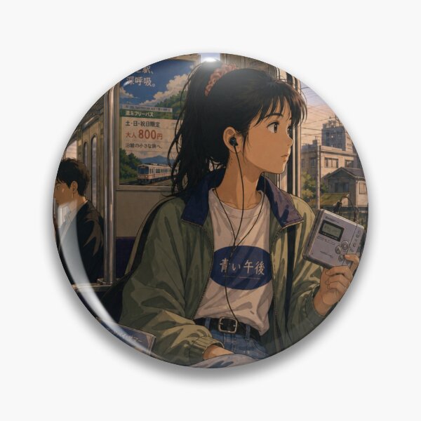 Item preview, Retro Train Ride Minidisc Player Anime Girl designed and sold by vekotpu.