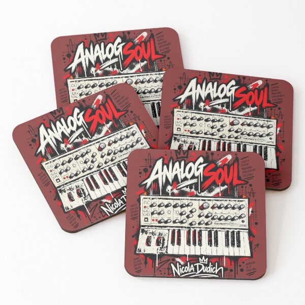 Item preview, Analog Soul – Vintage Synthesizer Graffiti Art designed and sold by NicolaDudich.