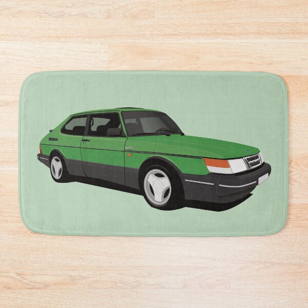 Item preview, Green Saab 900 Turbo Aero illustration designed and sold by knappidesign.