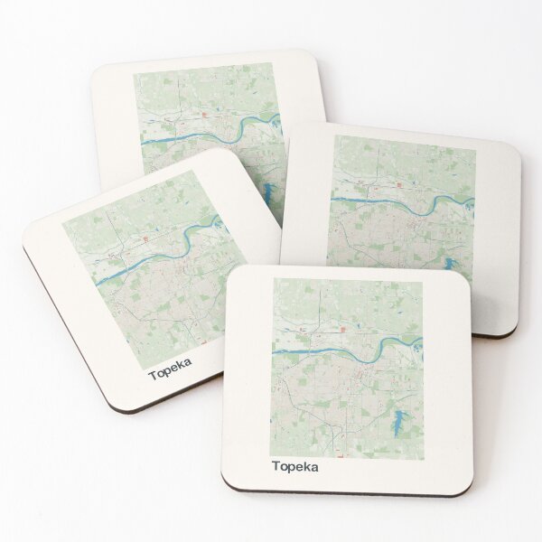 Item preview, Topeka Minimalistic Map Art designed and sold by MapsNerd.