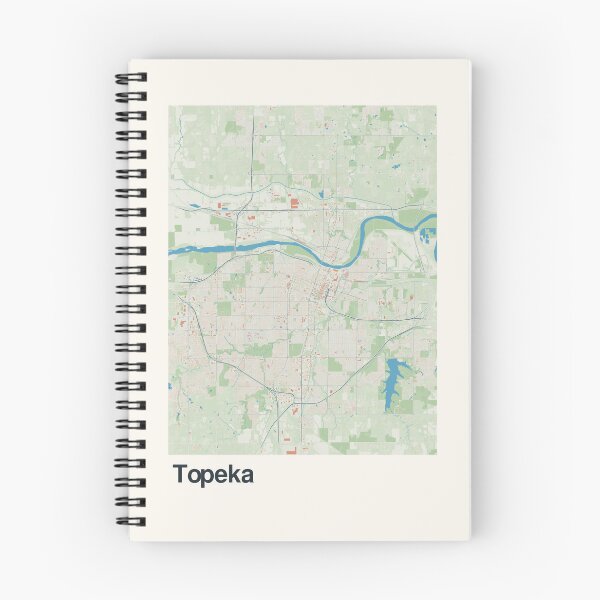 Item preview, Topeka Minimalistic Map Art designed and sold by MapsNerd.