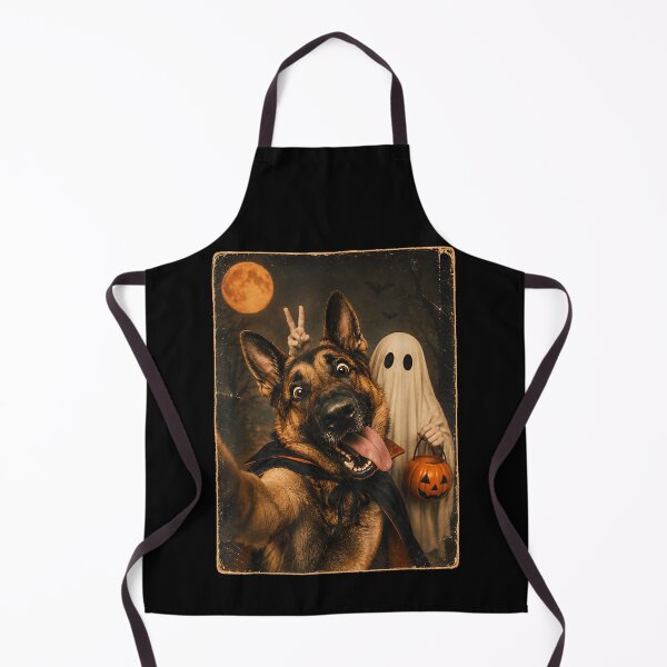 Item preview, German Shepherd Dog Ghost Boo Selfie Meme Halloween Men designed and sold by TaraxDoolittle.