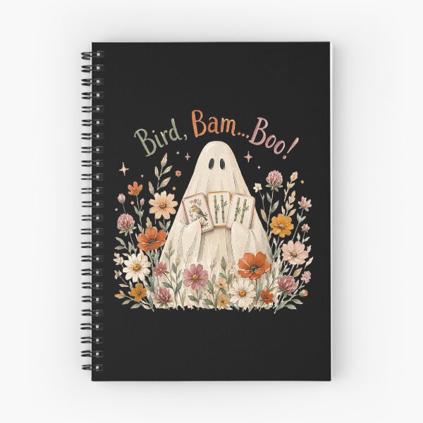 Item preview, Fall Wildflowers Ghost Mahjong Spooky Floral designed and sold by huyongton.
