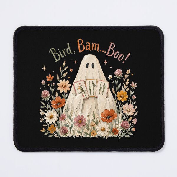 Item preview, Fall Wildflowers Ghost Mahjong Spooky Floral designed and sold by huyongton.
