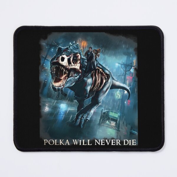 Item preview, Undead Dino Ride Rainy City Polka Never Die designed and sold by HarsuPreart.