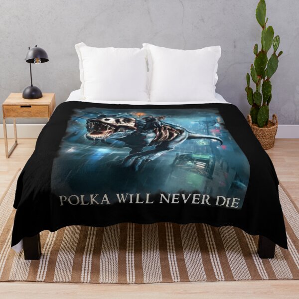 Item preview, Undead Dino Ride Rainy City Polka Never Die designed and sold by HarsuPreart.