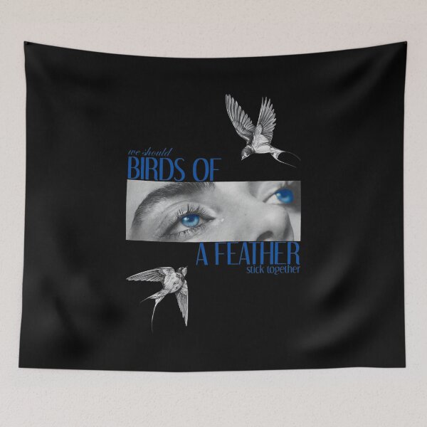 Item preview, Birds Of A Feather Blue Eyes Vintage Aesthetic designed and sold by SRIAHREGALADO.