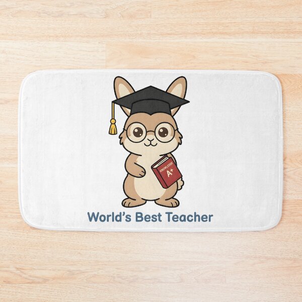 Item preview, Cute Rabbit Teacher – World's Best Teacher Funny Gift designed and sold by Isliath.