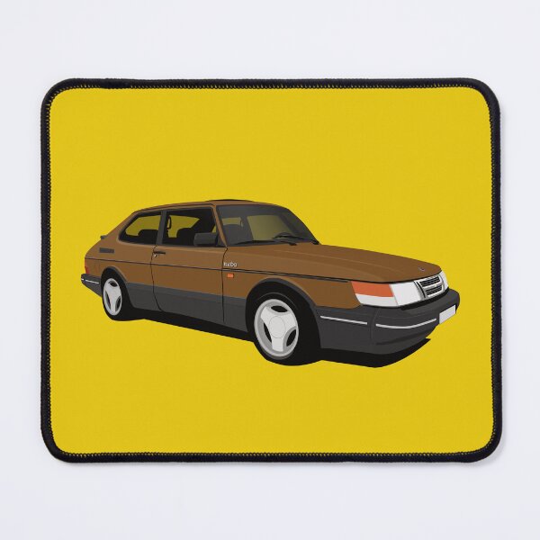 Item preview, Ilustración del Saab 900 Turbo 16 Aero marrón designed and sold by knappidesign.