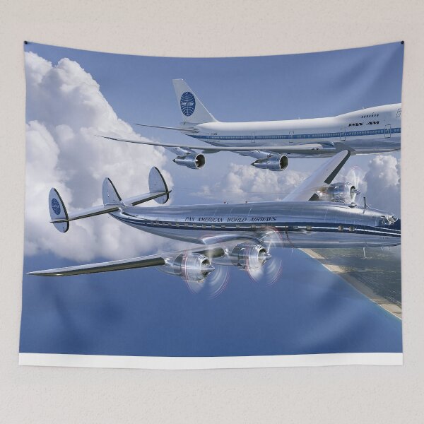 Item preview, Pan Am Wings Through History Aviation Illustration designed and sold by Skyframe Aviation.