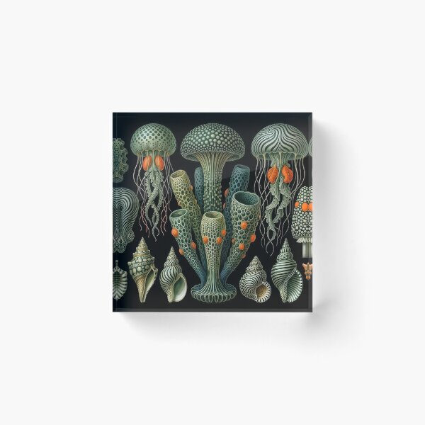 Item preview, Ernst Haeckel Tubular Glass Sponges & Jellyfish designed and sold by andreisky.