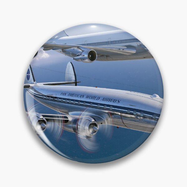 Item preview, Pan Am Constellation And 747 Heritage Flight Illustration designed and sold by Skyframe Aviation.