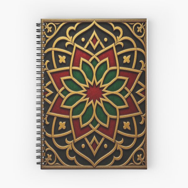 Item preview, Ornate Crimson and Gold Mandala - Elegant Baroque Gothic Pattern designed and sold by Breezes-of-Ida.