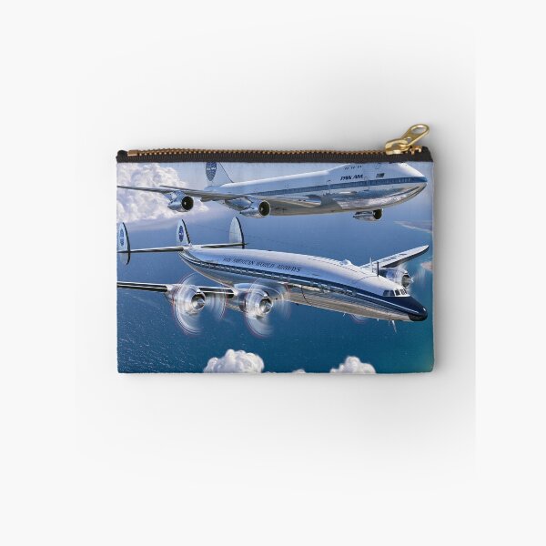 Item preview, Pan Am Constellation And 747 Heritage Flight Illustration designed and sold by Skyframe Aviation.