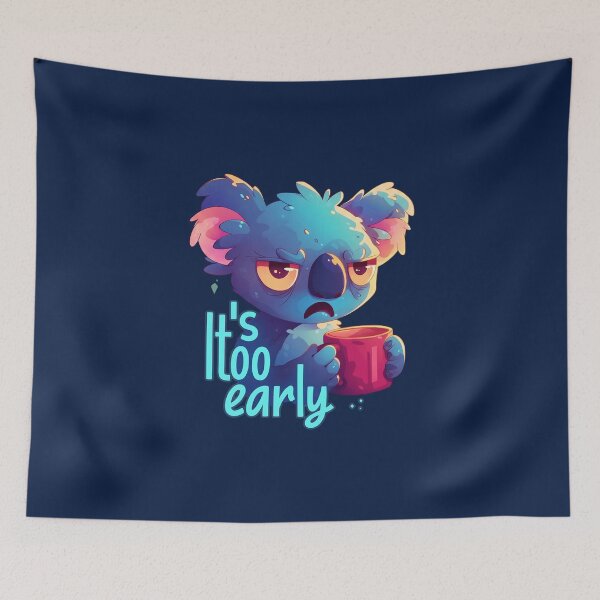 Item preview, Sleepy Blue Bear Too Early designed and sold by camnhan78.
