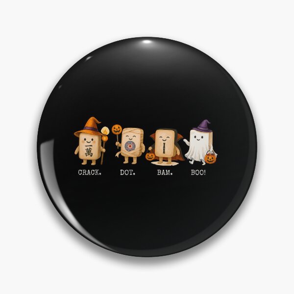 Item preview, Halloween Mahjong Crack Dot Bam Boo Mahjong Game Night designed and sold by huyongton.