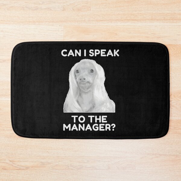 Item preview, Funny Can I Speak To The Manager Karen Dog Wearing Wig Illustration designed and sold by kevinmonebiang.