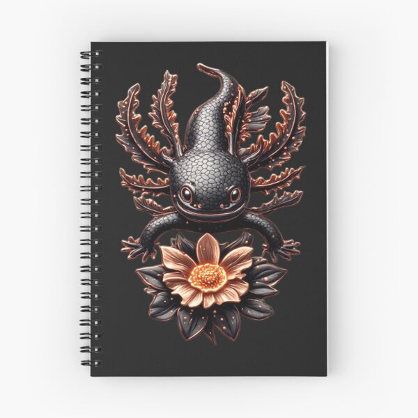 Item preview, Cybernetic Axolotl - Rose Gold & Copper Titanium Emblem designed and sold by Shift-Bloom.