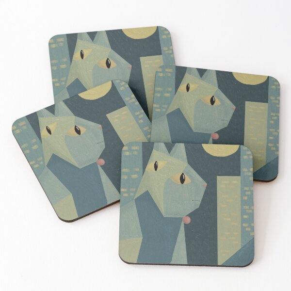 Item preview, Independent Cat Cubist City Art designed and sold by aekritdeach.
