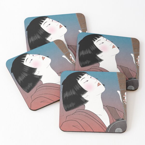 Item preview, Japanese Woman Playing Electric Guitar designed and sold by AkogareWorks.
