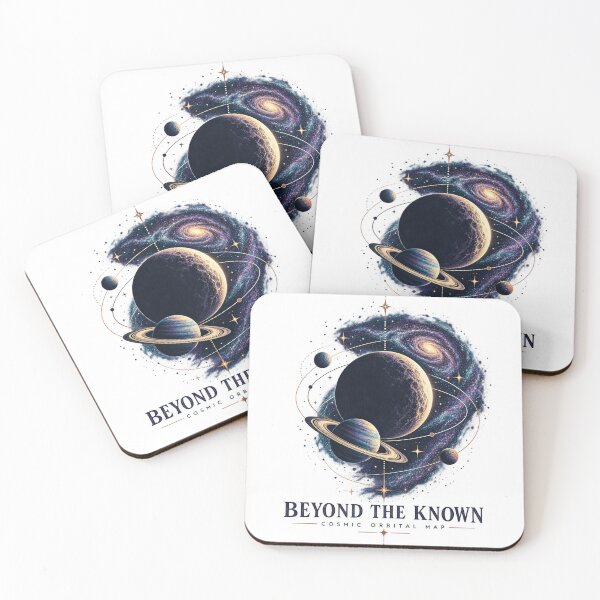 Item preview, Beyond the Known – Cosmic Galaxy & Planets Vintage Space Art designed and sold by O&Z Design .