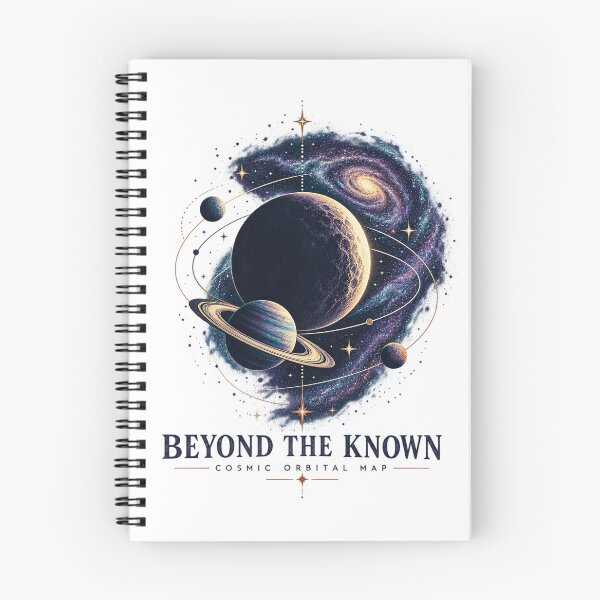 Item preview, Beyond the Known – Cosmic Galaxy & Planets Vintage Space Art designed and sold by O&Z Design .