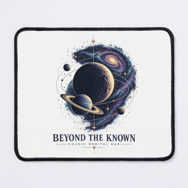 Item preview, Beyond the Known – Cosmic Galaxy & Planets Vintage Space Art designed and sold by O&Z Design .