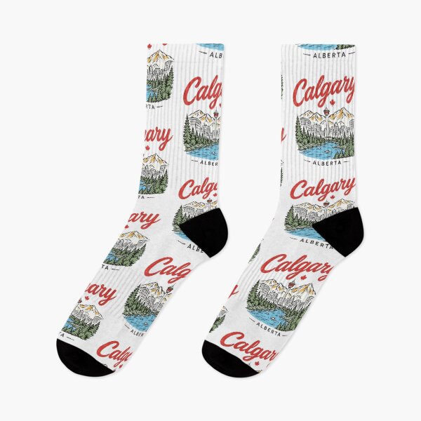 Item preview, Calgary Retro City Maple Leaf  designed and sold by HowToCanadian.