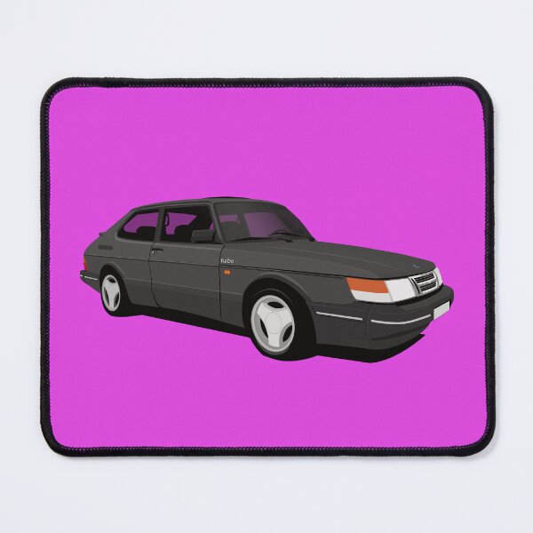 Item preview, Dark gray SAAB 900 Turbo 16 Aero illustration designed and sold by knappidesign.