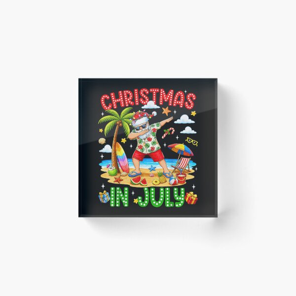 Item preview, Christmas in July Dabbing Santa Hawaiian Xmas Summer Men Kid designed and sold by bandom557.