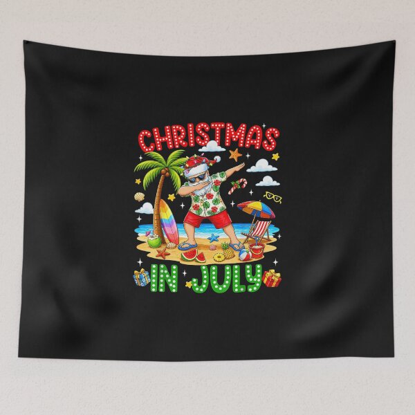 Item preview, Christmas in July Dabbing Santa Hawaiian Xmas Summer Men Kid designed and sold by bandom557.