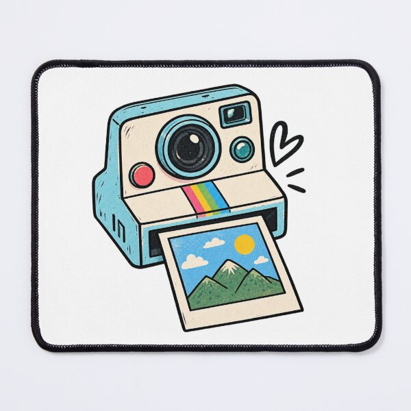 Item preview, Retro Instant Camera Vintage Travel Sticker Art designed and sold by LarkLeaf.