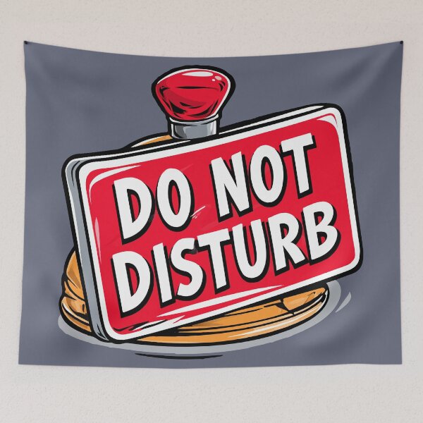 Item preview, Do Not Disturb Bell Ring Design designed and sold by RichardRags.