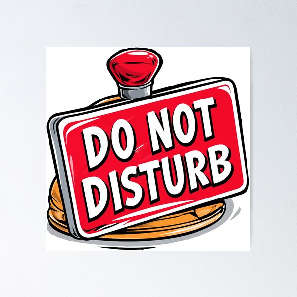 Item preview, Do Not Disturb Bell Ring Design designed and sold by RichardRags.