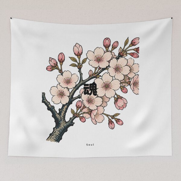 Item preview, Tamashii - Soul | Ukiyo-e Sakura | Japanese Design designed and sold by JapanMemoir.